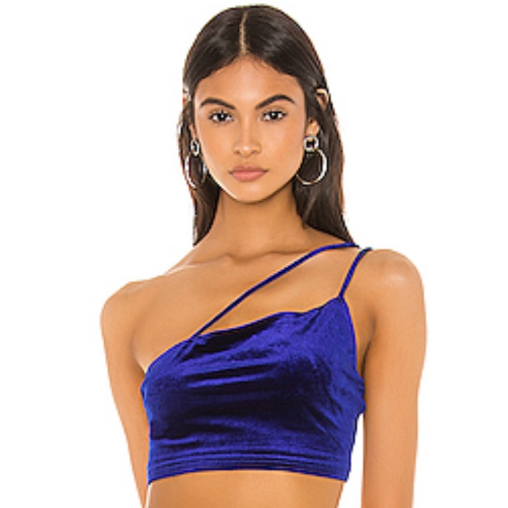 REVOLVE superdown sapphire top